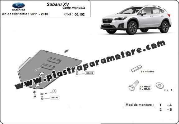 Protezione di acciaio per il cambio manuale Subaru XV