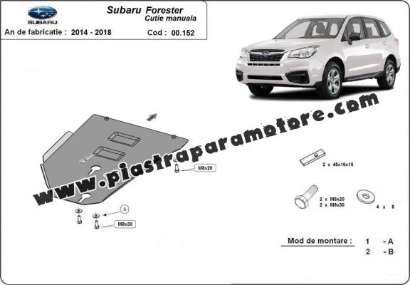 Protezione di acciaio per il cambio manuale  Subaru Forester 4