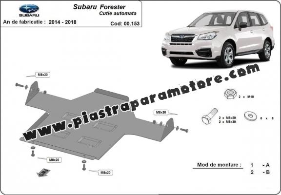 Protezione di acciaio per il cambio automatico Subaru Forester 4