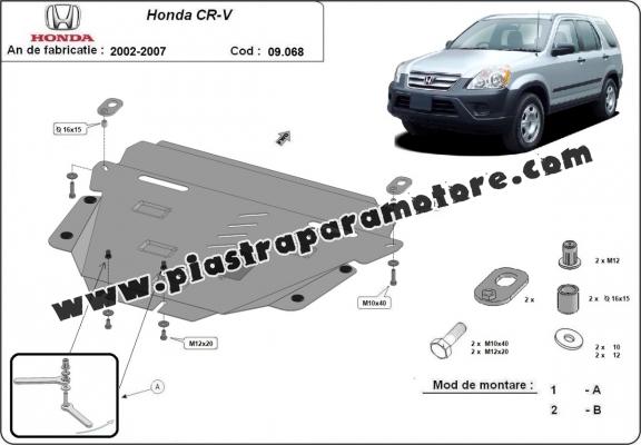 Piastra paramotore di acciaio Honda CR-V