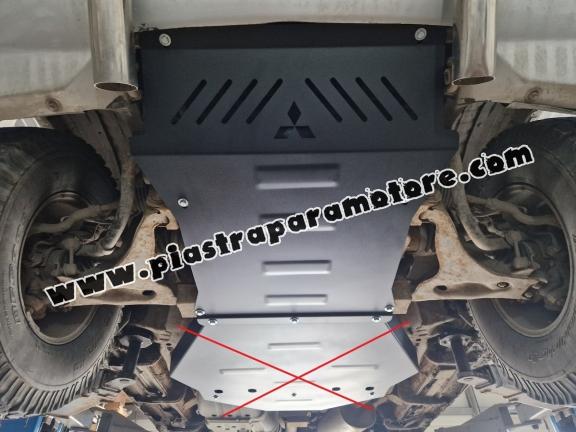 Piastra paramotore di acciaio Mitsubishi Pajero 3 (V60, V70) Vers 2.0