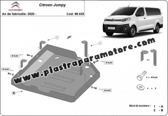 Protezione di acciaio per il AdBlue Citroen Jumpy