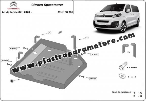 Protezione di acciaio per il AdBlue Citroen Spacetourer