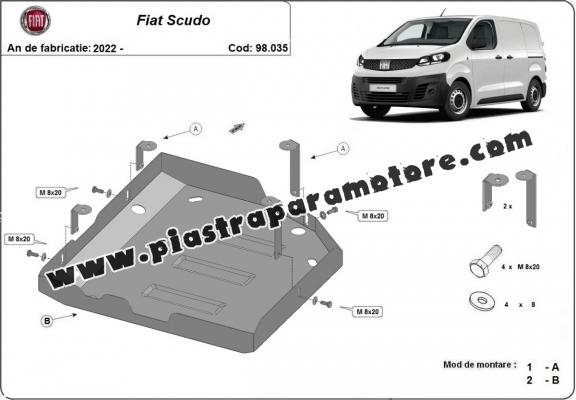 Protezione di acciaio per il AdBlue Fiat Scudo