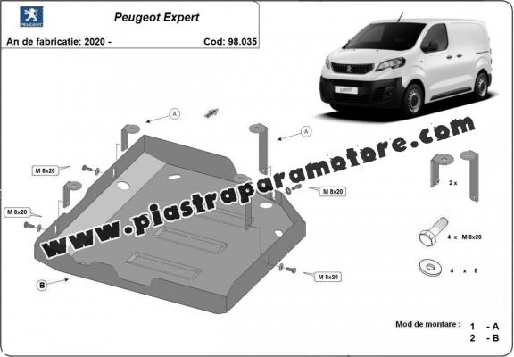 Protezione di acciaio per il AdBlue Peugeot Expert