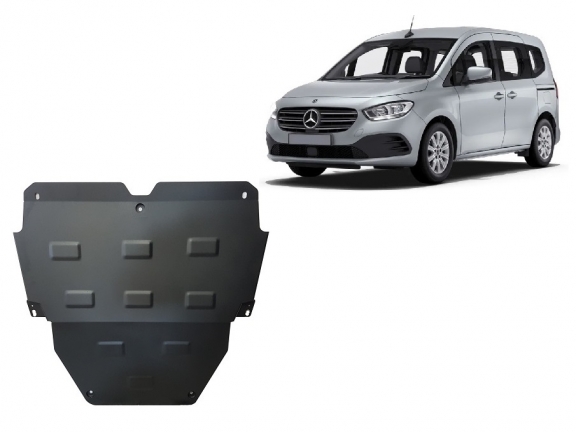 Piastra paramotore di acciaio Mercedes EQT