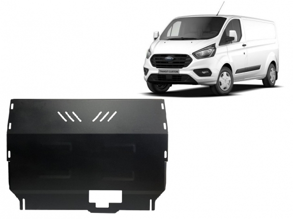 Piastra paramotore di acciaio Ford Transit Custom - FWD