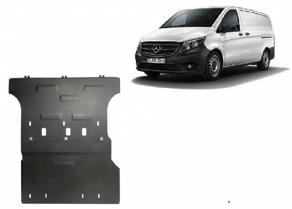 Piastra paramotore di acciaio Mercedes Viano W447 2.2 D, 4x2 