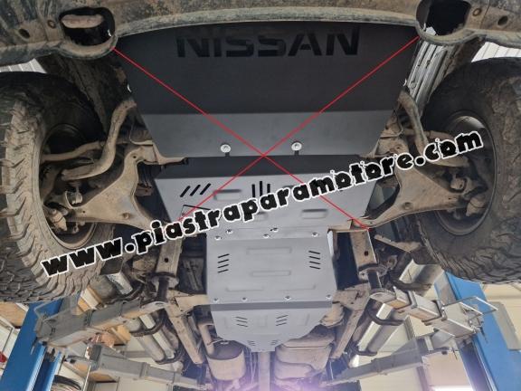 Protezione di acciaio per  il cambio Nissan Navara D40
