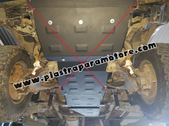 Protezione di acciaio per il cambio Toyota Land Cruiser J90 - solo per modello 3 porte