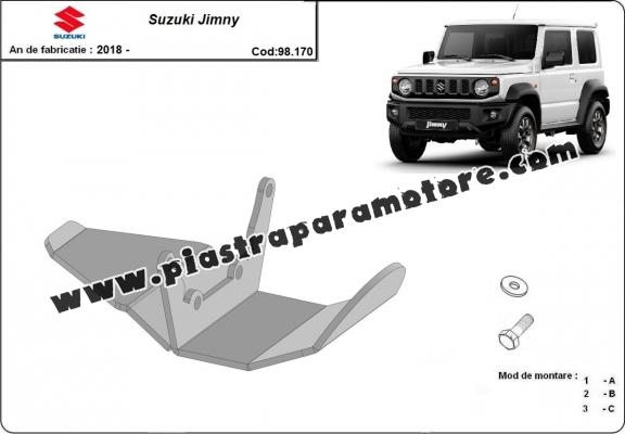Protezione di acciaio per il differenziale Suzuki Jimny