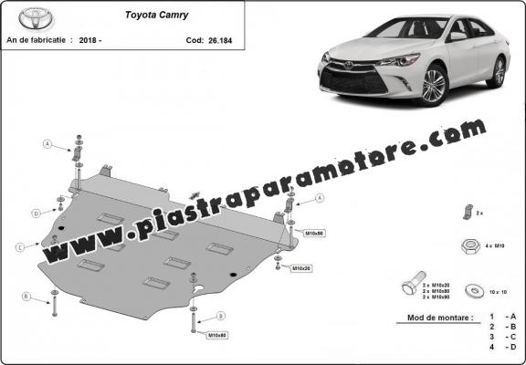 Piastra paramotore di alluminio Toyota Camry