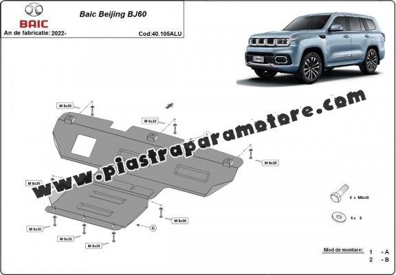Piastra paramotore di alluminio Baic Beijing BJ60