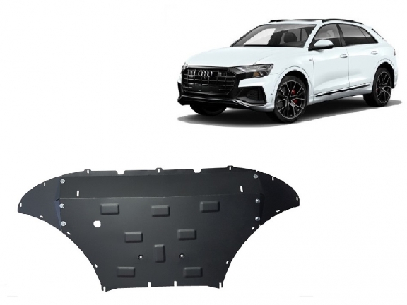Piastra paramotore di acciaio Audi Q8 
