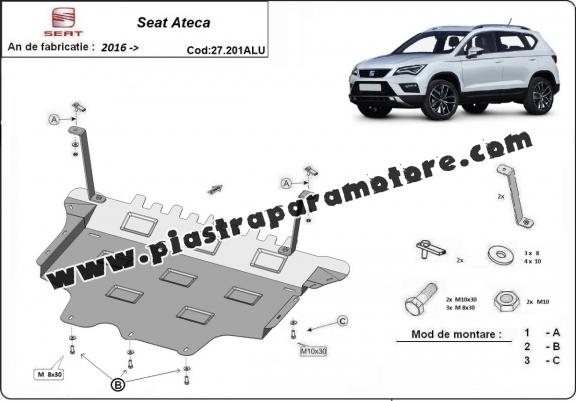 Piastra paramotore di alluminio Seat Ateca
