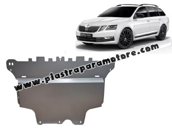 Piastra paramotore di alluminio Skoda Octavia 3