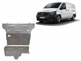 Piastra paramotore di alluminio Mercedes V-Class W447