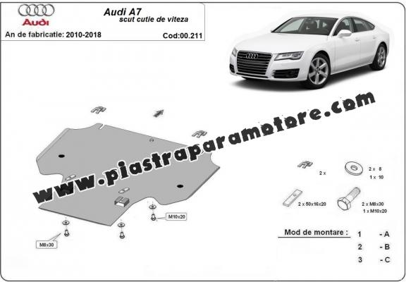 Protezione di acciaio per il cambio Audi A7 Protezione di acciaio per il cambio Audi A7
