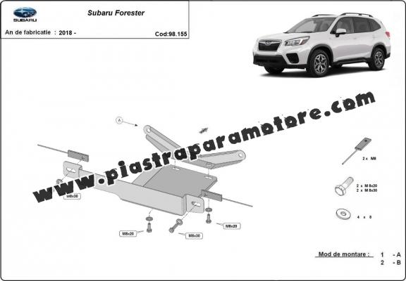 Protezione di acciaio per il differenziale  Subaru Forester
