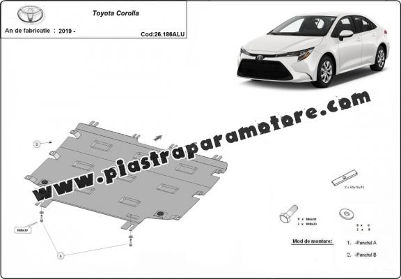 Piastra paramotore di alluminio Toyota Corolla