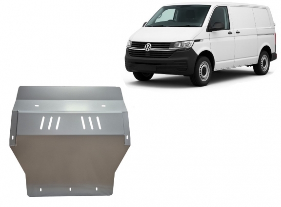 Piastra paramotore di acciaio zincato Volkswagen Transporter T6.1