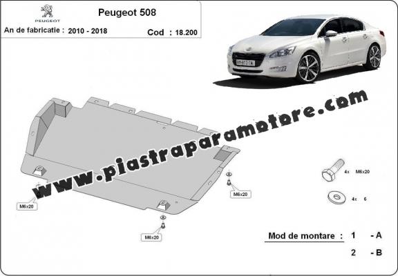 Piastra paramotore di acciaio Peugeot 508
