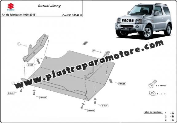 Piastra paramotore Suzuki Jimny - alluminio