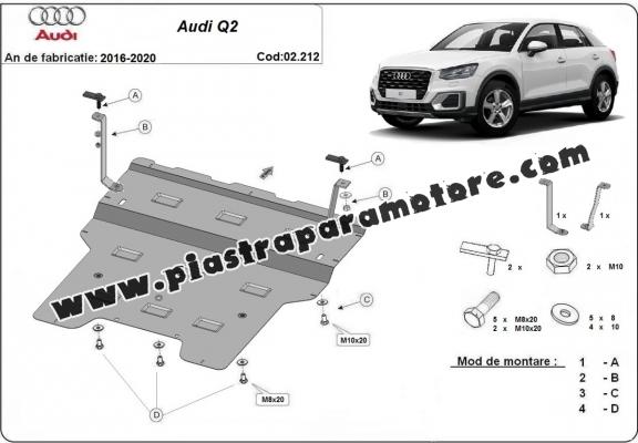 Piastra paramotore di acciaio Audi Q2