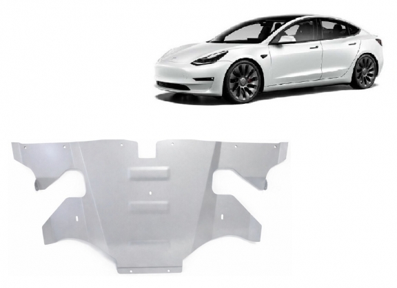 Protezione posteriore motore elettrico in alluminio – Tesla Model 3 AWD
