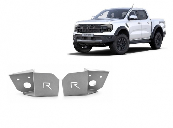 Piastra paramotore alluminio sensore sospensione posteriore Ford Ranger Raptor