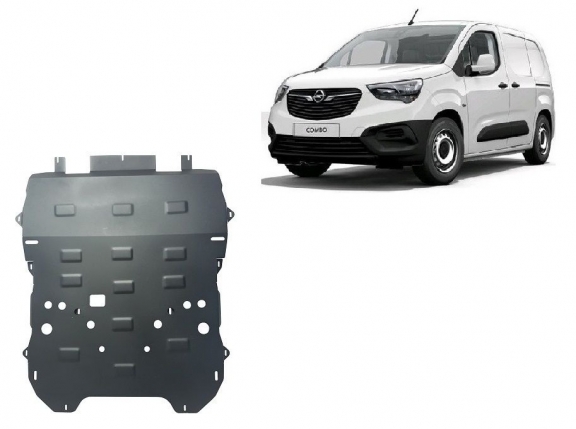 Piastra paramotore di acciaio Opel Combo C 