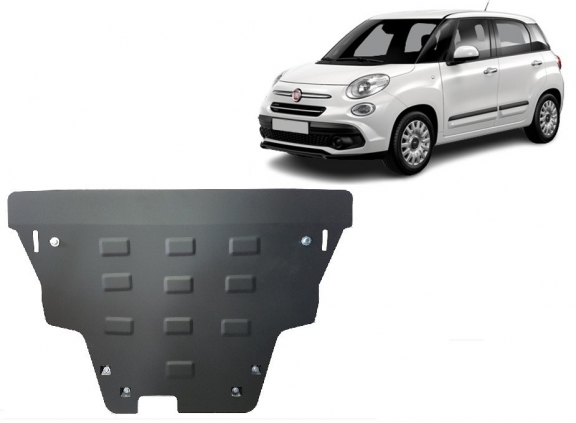 Piastra paramotore di acciaio Fiat 500 L