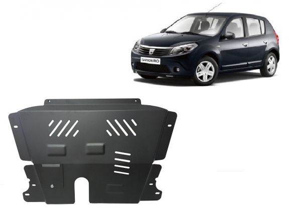 Piastra paramotore di acciaio Dacia Sandero