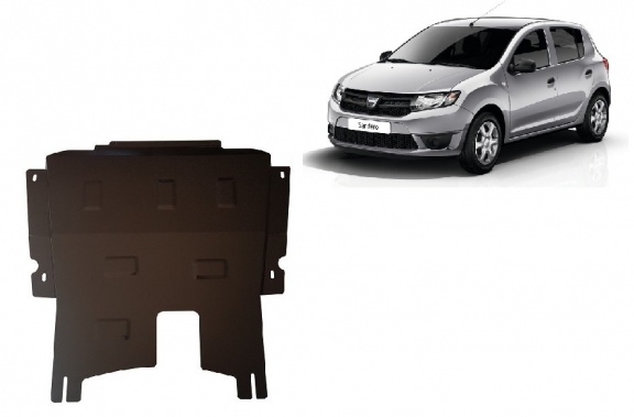 Piastra paramotore di acciaio Dacia Sandero 2