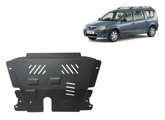 Piastra paramotore di acciaio Dacia Logan 1 MCV