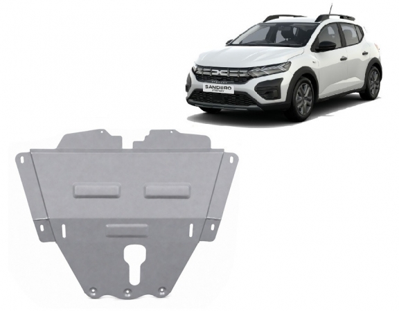 Piastra paramotore di alluminio Dacia Sandero Stepway