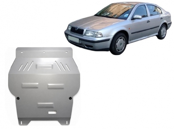 Piastra paramotore di alluminio Skoda Octavia