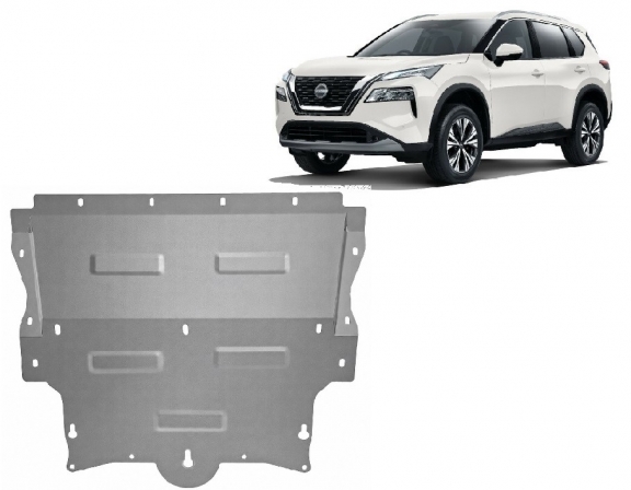 Piastra paramotore di Alluminio Nissan X-Trail T33