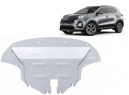 Piastra paramotore di alluminio Kia Sportage