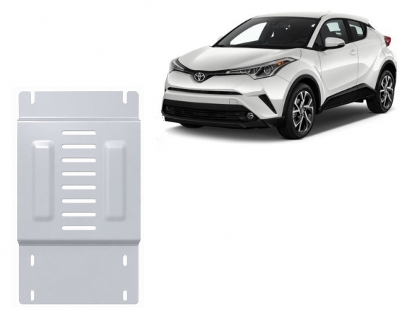 Protezione / blocco catalizzatore in alluminio per Toyota C-HR