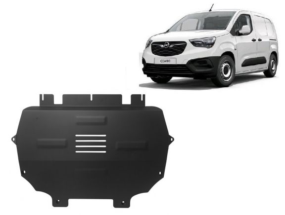 Piastra paramotore di acciaio Opel Combo E 