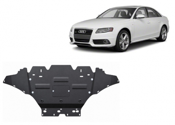 Piastra paramotore di acciaio Audi A4 B8, diesel