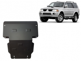 Piastra paramotore di acciaio Mitsubishi Pajero Sport 1