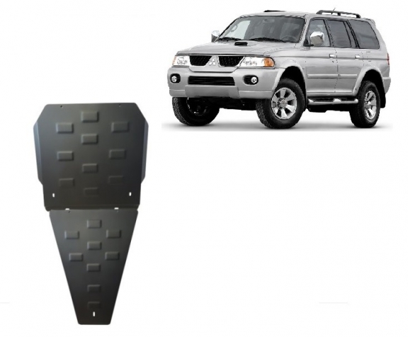 Protezione di acciaio per il differenziale Mitsubishi Pajero Sport 1