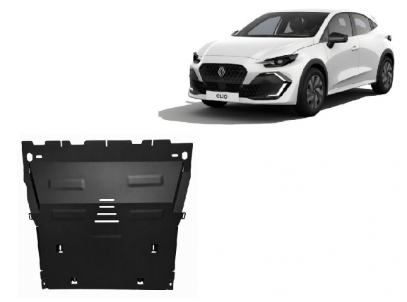 Piastra paramotore di acciaio Renault Clio 6