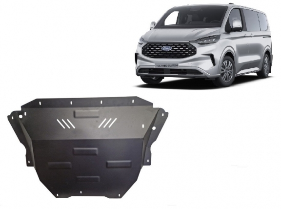 Piastra paramotore di acciaio Ford Tourneo Custom PHEV