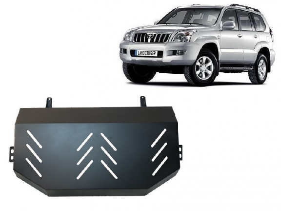 Protezione di acciaio per il serbatoio Toyota Land Cruiser J120 - solo per modello 3 porte 