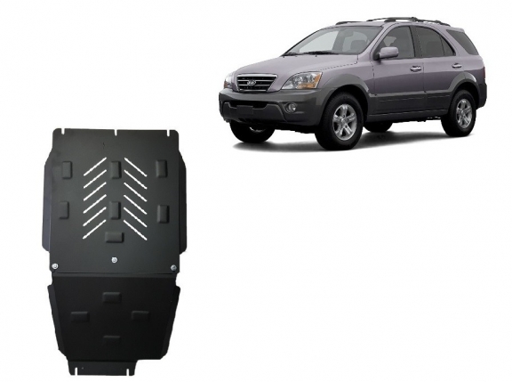 Protezione di acciaio per la differenziale e il cambio Kia Sorento