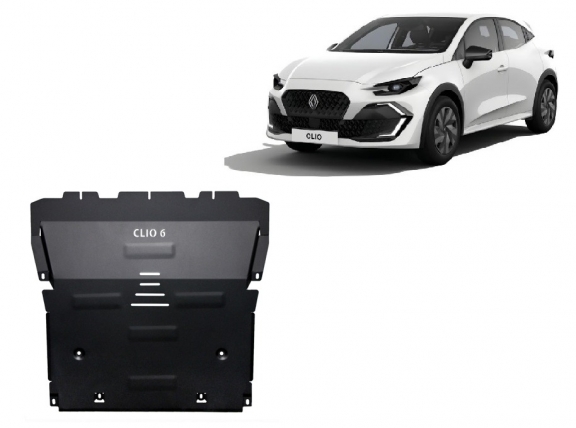 Piastra paramotore di acciaio Renault Clio 6