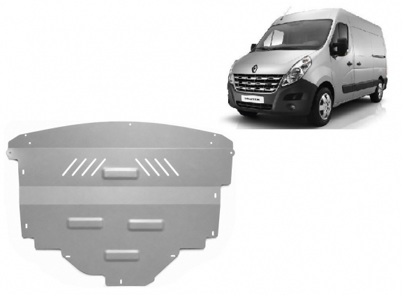 Piastra paramotore di Alluminio Renault Master